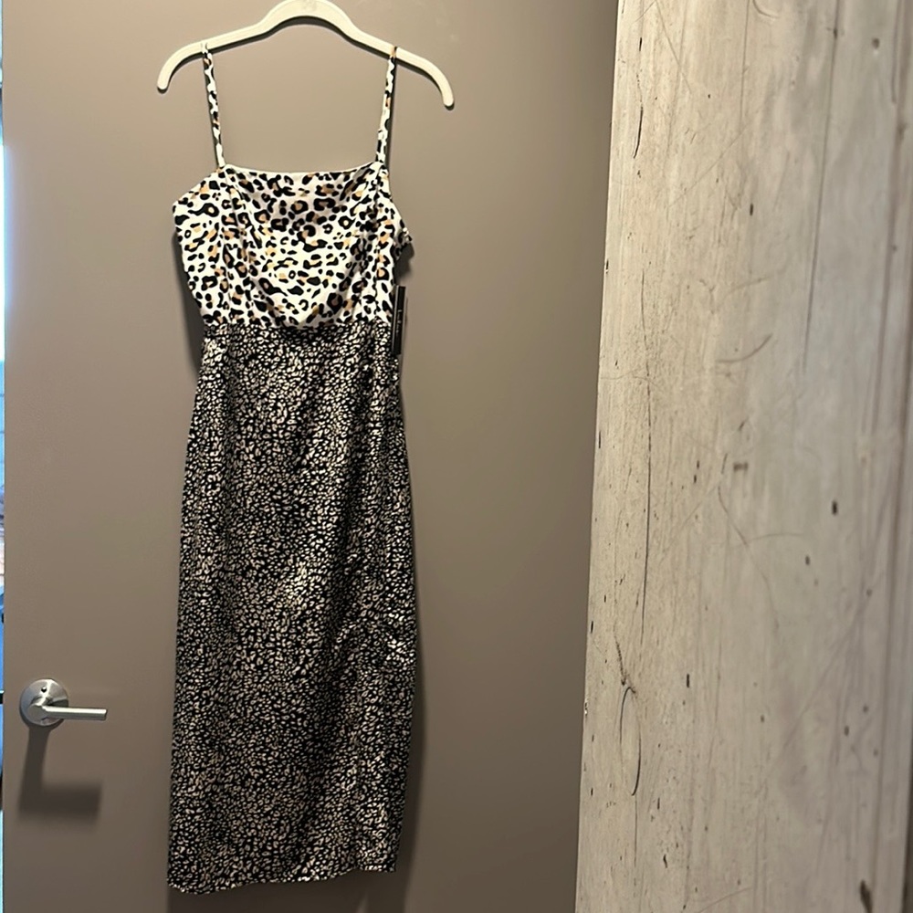 Leopard Print Slip Dress
